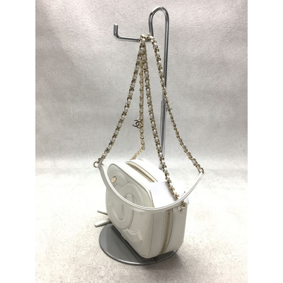 Chanel Leather Chain Shoulder Bag Beige - Picture 2 of 6